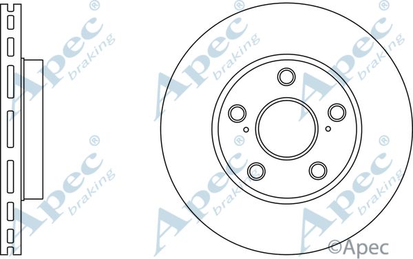 APEC BRAKING stabdžių diskas DSK2741